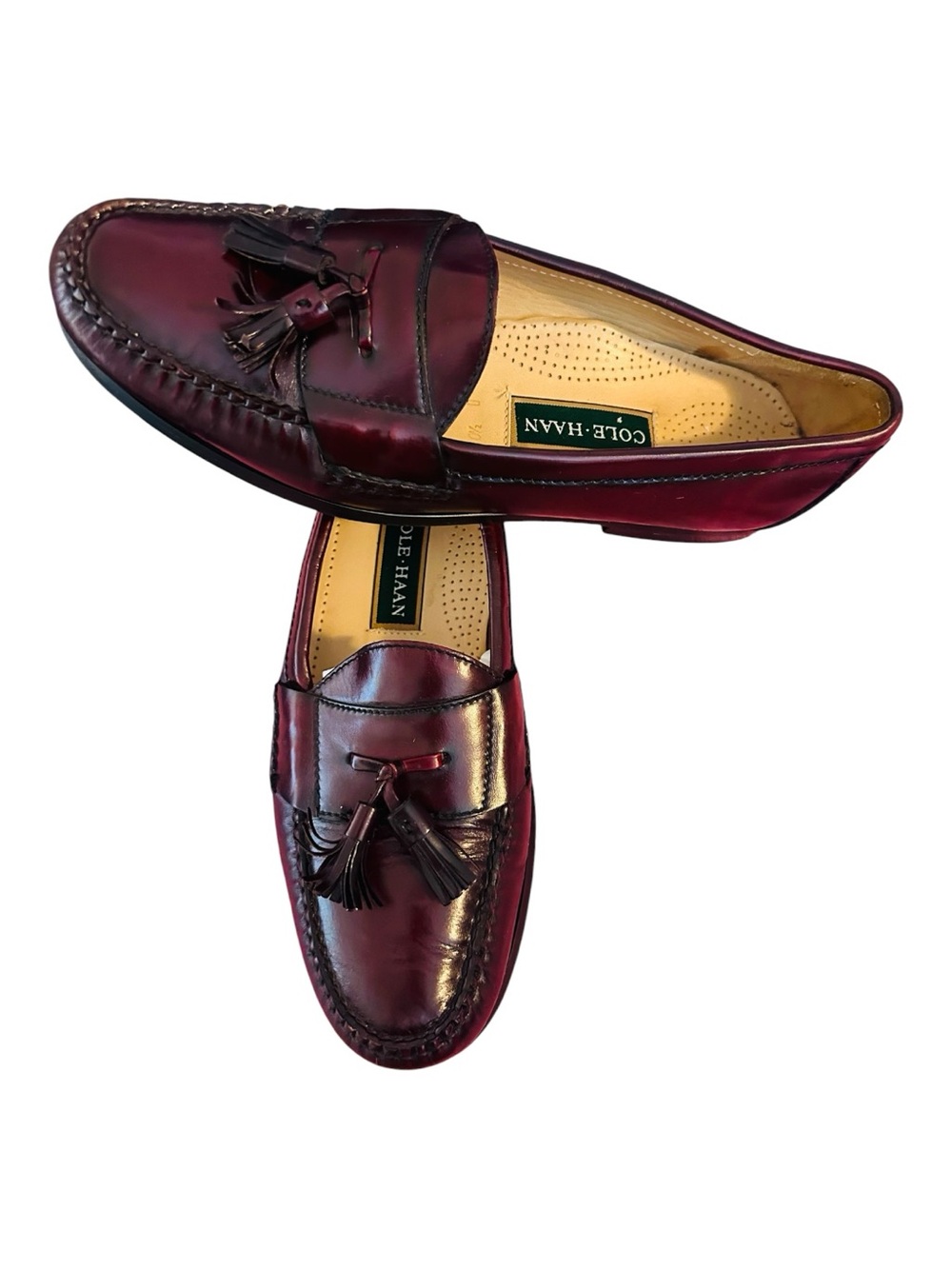 Cole Haan Pinch Tassel 
Loafers Moccasin Burgundy
Leather Men's 10.5 D M 3507